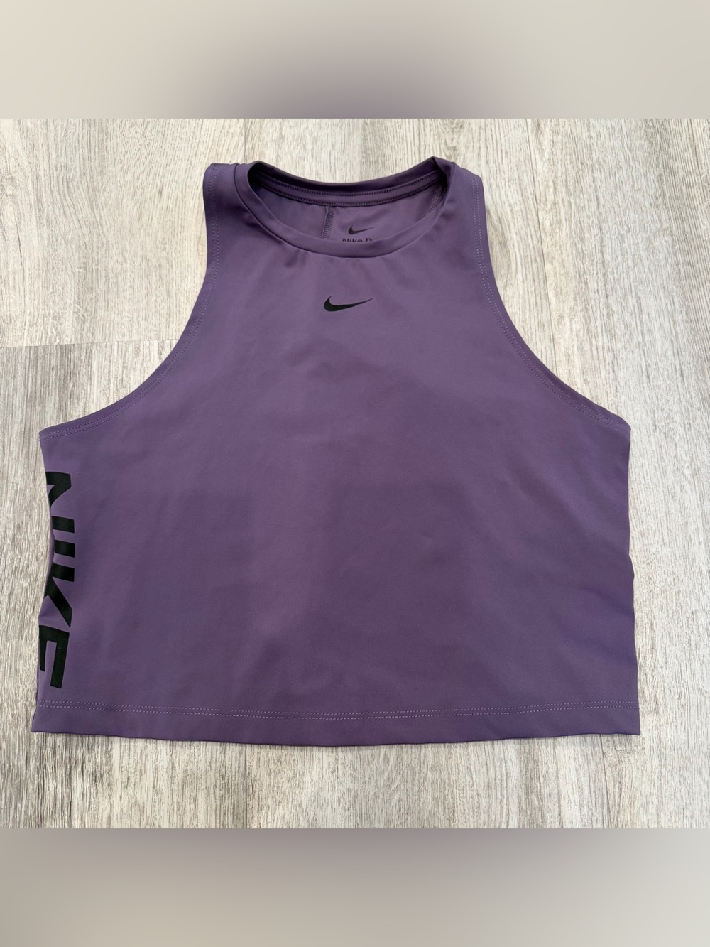 Nike Pro Dri-FIT Cropped Athletic Tank Top Purple Size Large